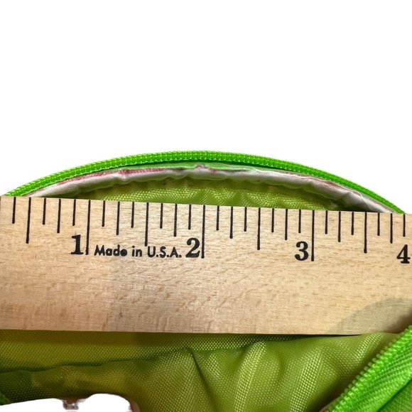 Once Upon A Rose Cosmetic Zip Closure Pouch Set Of 3 Pink Green Polka Dot Bags - Picture 10 of 11